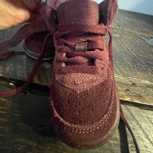 Nike Force 1 Mid Lv8 Baby Shoes Size 4C Deep Burgundy Color - Picture 5 of 7